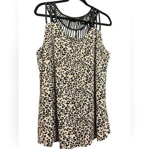 Maurices Women’s sleeveless Cheetah Print Tank Sz 1X